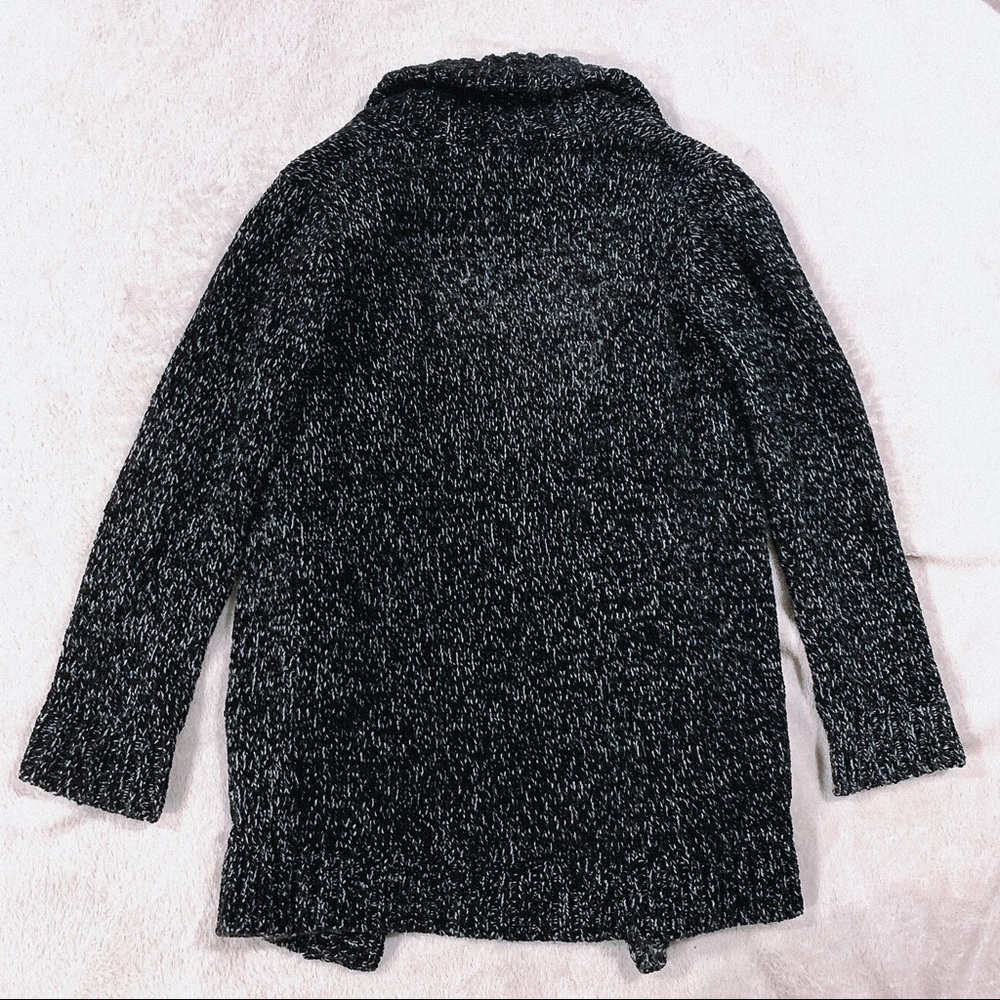 EDDIE BAUER | Lounge Black Open Front Cardigan - Picture 3 of 5
